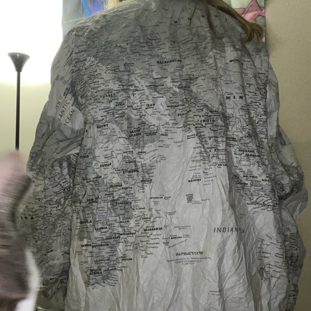 Vintage Map Jacket - image 4